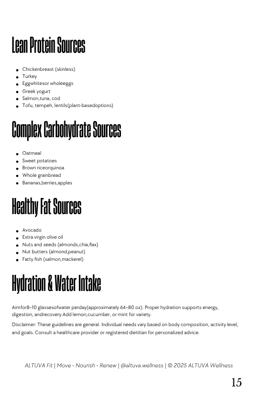 ALTUVA Fit — Foundational Sprint + Interactive Tracker (Digital Bundle)