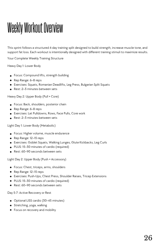 ALTUVA Fit — Foundational Sprint + Interactive Tracker (Digital Bundle)