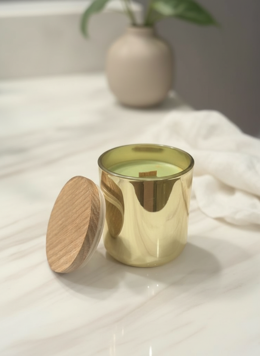 Golden Noel Candle