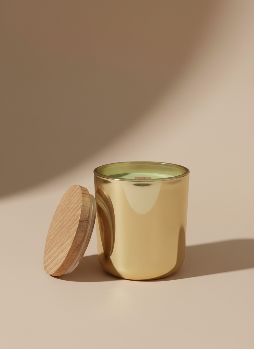 Golden Noel Candle