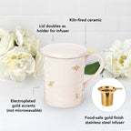 Hello Beautiful Bee Tea Infuser Mug — Sacred Space Limited Edition